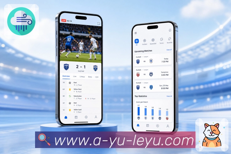leyuApp亮点展示：赛程、比分、数据、资讯、社区与安全能力
